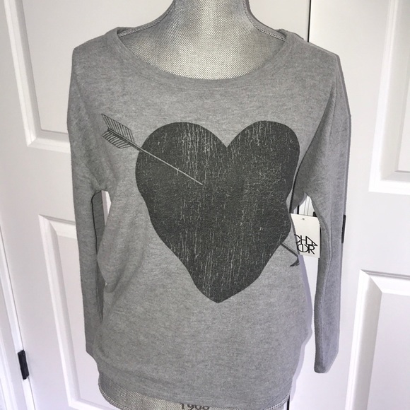 NWT Chaser Grey Love Dolman Top - Picture 3 of 9